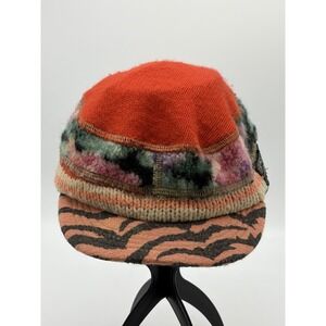 Vintage KAVU Mohair Hat Cap OS USA Made Multicolor Retro